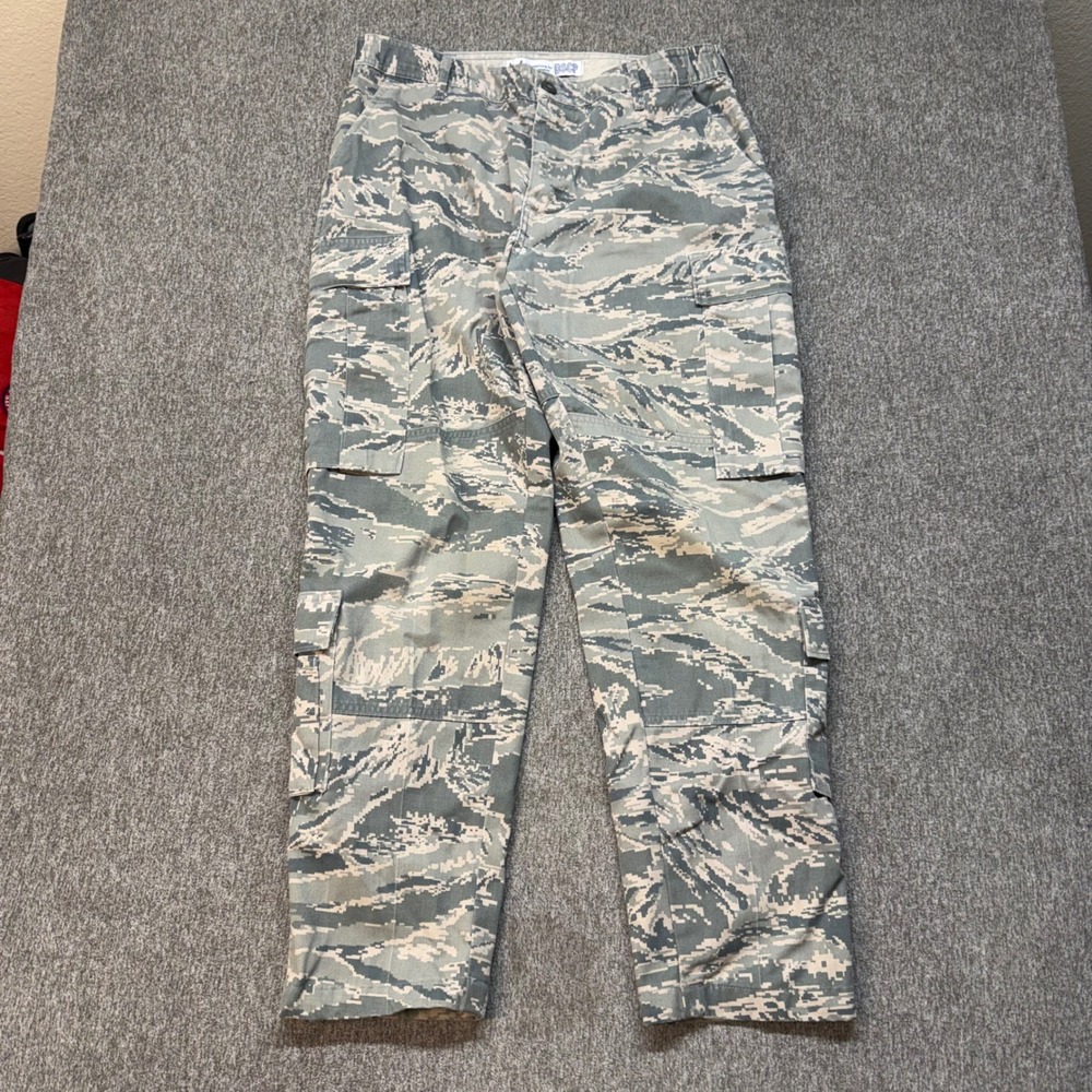 US Air Force DSCP ABU Digital Tiger Stripe Camo Cargo Pants 34S 8415-01-536-3849
